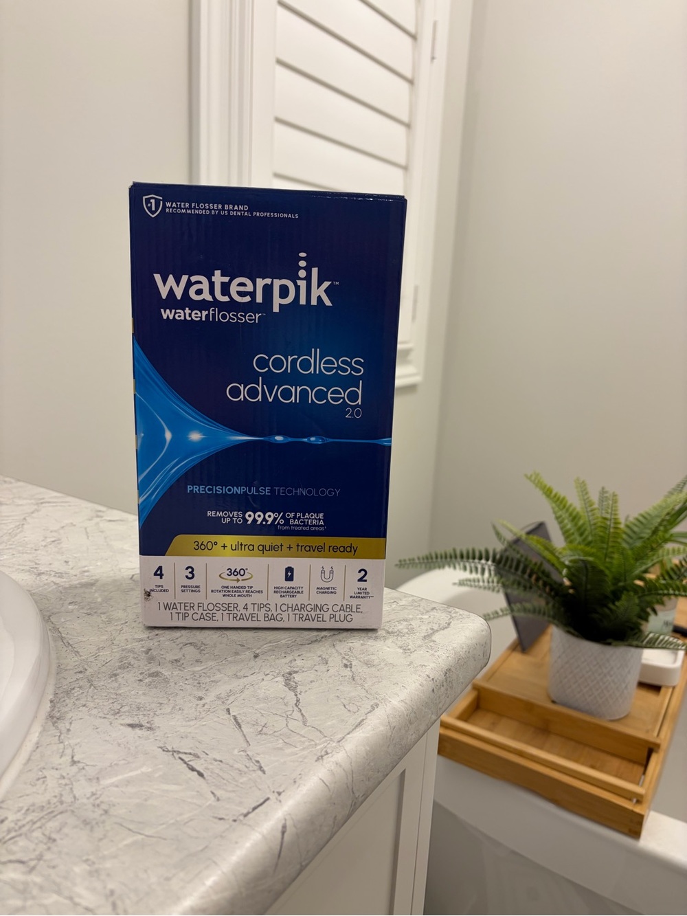 Waterpik Cordless Advanced 2.0 Water Flosser — Blue